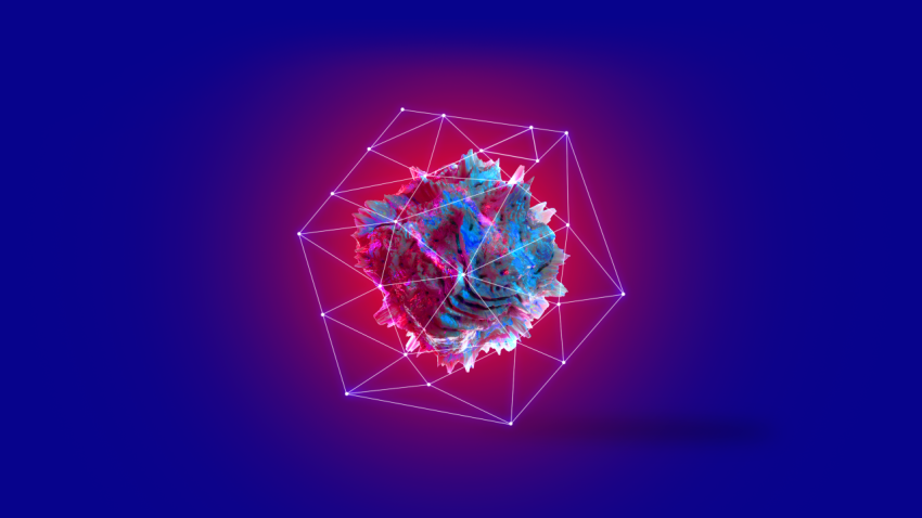 Abstract Tesseract 4K