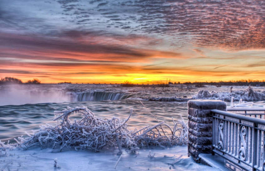Frozen Niagara Falls Image HD